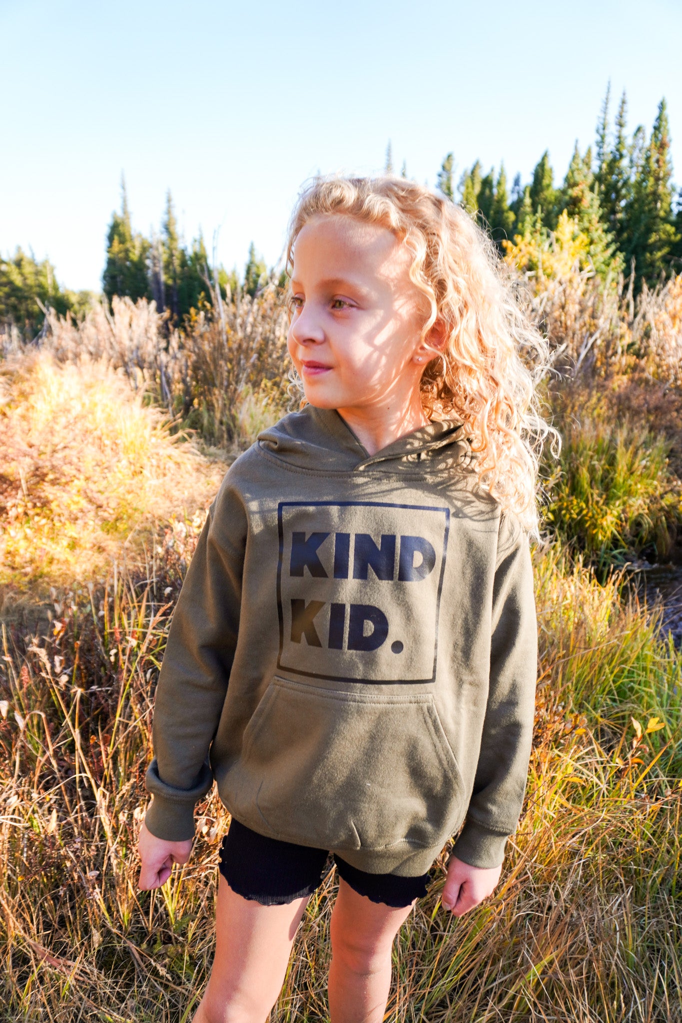 KIND KID OLIVE HOODIE